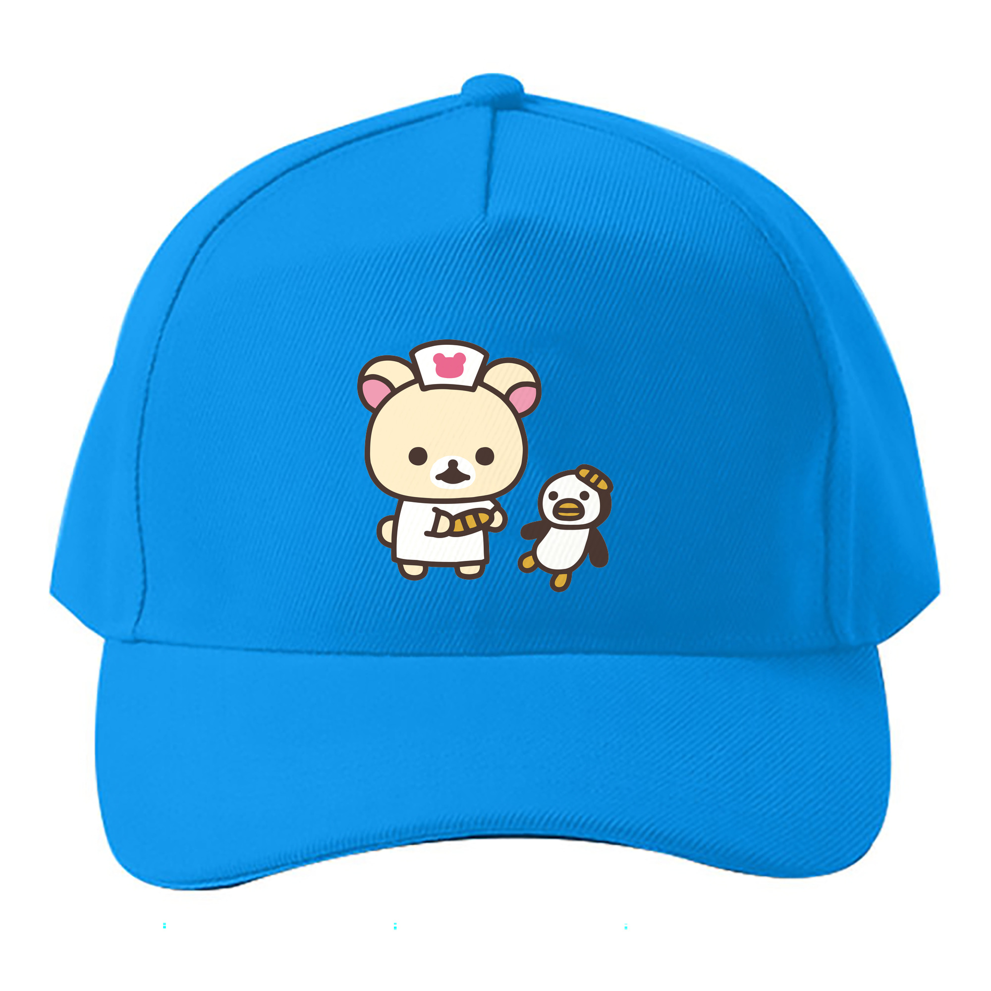 （画像用） リラックマ リラックマ キイロイトリ Rilakkuma Korilakkuma Kiiroitori ベースボールキャップ 綿100％ 男女兼用 帽子 スポーツ